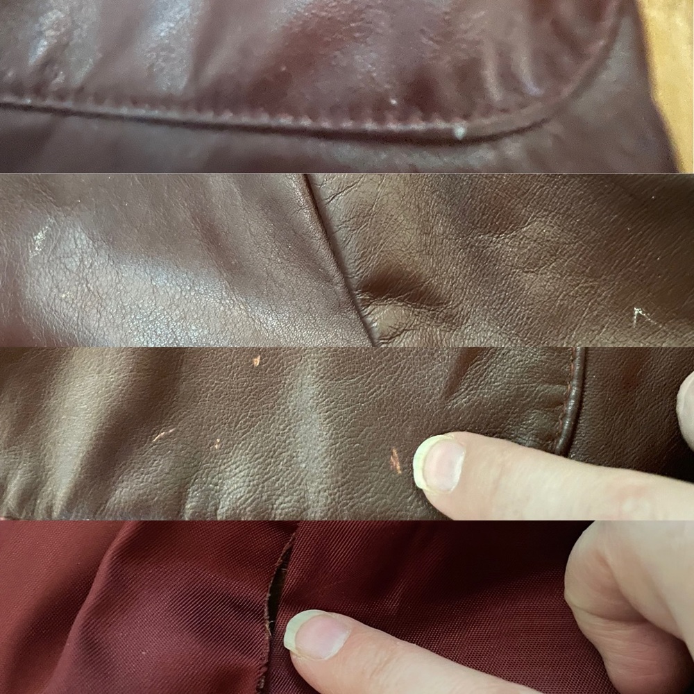 Vintage / Etienne Aigner / Oxblood Brown / Leather / Jacket - Picture 4 of 4